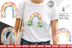 Geometric Boho Rainbow Sublimation Product Image 1