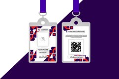 Abstract geometric id card template design concept Product Image 1