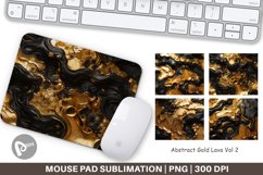 Mouse Pad Abstract Gold Lava Product Image 1