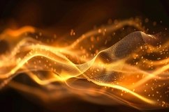 Abstract Golden Waves Product Image 1