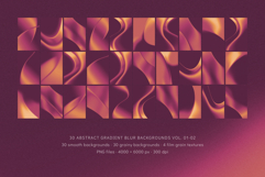 30 Abstract Gradient Blur Backgrounds 01-02 Pink &amp; Orange Product Image 3
