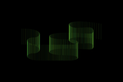 Abstract gradient line dynamic element ornament for print, d Product Image 2