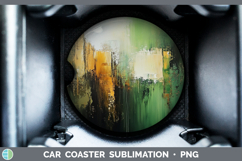 GorgeousAbstract Car Coaster design.