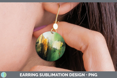 GorgeousAbstract Round Earrings design.