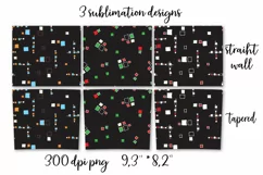 Abstract grunge sublimation design Skinny tumbler wrap design 