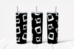 Abstract grunge sublimation design Skinny tumbler wrap design 