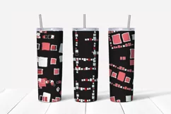 Abstract grunge sublimation design Skinny tumbler wrap design 