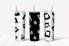 Abstract grunge sublimation design Skinny tumbler wrap design 