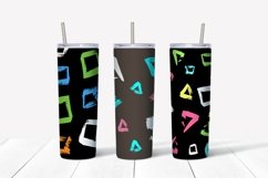 Abstract grunge sublimation design Skinny tumbler wrap design 