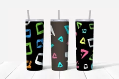 Abstract grunge sublimation design Skinny tumbler wrap design 