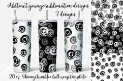 Abstract grunge sublimation design Skinny tumbler wrap design 