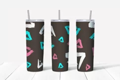 Abstract grunge sublimation design Skinny tumbler wrap design 