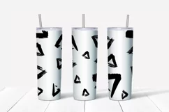 Abstract grunge sublimation design Skinny tumbler wrap design 