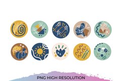 Abstract Hand Drawn Social Media Highlights Product Image 2
