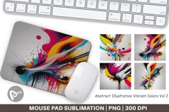 Mouse Pad Abstract Vibrant Colors Product Image 1