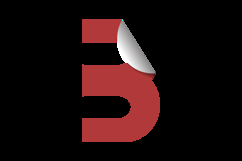 Abstract initial logotype B template design Product Image 2