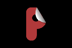 Abstract initial logotype P template design Product Image 2