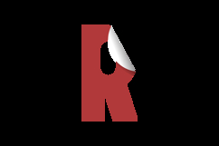 Abstract initial logotype R template design Product Image 2