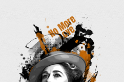 Modern Mixed Media Portrait with Watercolor Effect Product Image 6