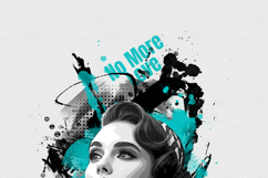 Modern Mixed Media Portrait with Watercolor Effect Product Image 8