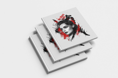 Modern Mixed Media Portrait with Watercolor Effect Product Image 2