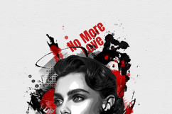 Modern Mixed Media Portrait with Watercolor Effect Product Image 9