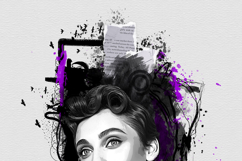 Abstract Mixed Media Portrait Art Photo Effect Product Image 7