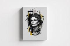 Abstract Mixed Media Portrait Art Photo Effect Product Image 1