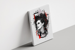 Abstract Mixed Media Portrait Art Photo Effect Product Image 2