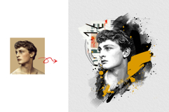 Elegant Abstract Ink Splash Portrait Photo Effect Product Image 4