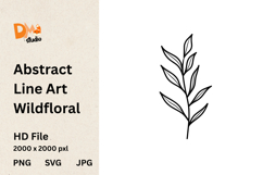 Abstract Line Art Wildfloral Product Image 1