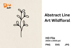 Abstract Line Art Wildfloral Product Image 1