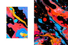 Abstract Liquid Ink Backgrounds Product Image 5