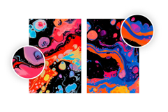 Abstract Liquid Ink Backgrounds Product Image 7