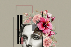 Abstract Minimalist Digital Geometric Collage Photo Effect Product Image 6