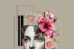 Abstract Minimalist Digital Geometric Collage Photo Effect Product Image 7