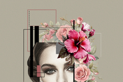 Abstract Minimalist Digital Geometric Collage Photo Effect Product Image 9