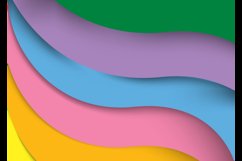 Abstract modern colorful paper cut background Product Image 2