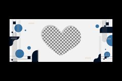 Abstract modern mug printing template with blank frame photo Product Image 2