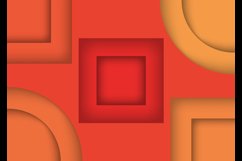 Abstract modern orange shape paper cut background Product Image 2