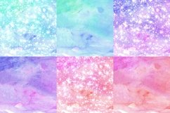 Abstract Summer Watercolor Digital Papers Glitter Background Product Image 2