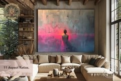 Ethereal Woman Silhouette Sunset Wall Art - 11 Dimensions Product Image 4