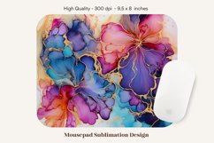 Abstract Mouse Pad Sublimation Alcohol Ink Splash Mousepad
