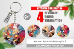 Keychain Multicolor Painting Product Image 1