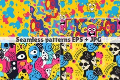 Abstract Multicolored Spots Seamless Pattern Product Image 1
