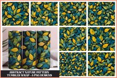Abstract Nature Pattern Sublimation Tumbler Wrap Design Product Image 1