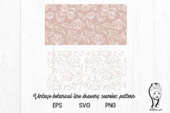 Abstract organic flower seamless pattern Product Image 1