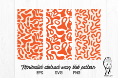 Minimalist abstract wavy blob pattern Product Image 1