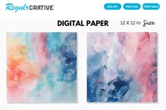 Abstract Pastel Digital Paper, Abstract Pastel Background Product Image 1