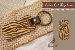 Abstract Pattern Laser Cut Keychain Product Image 1